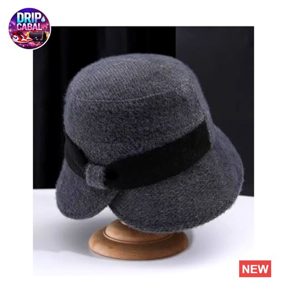Women\'s Winter Fisherman\'s Hat 1920s Vintage Cloche Wide Brim main image 6